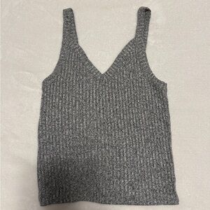 American Eagle Outfitters Gray Knit Camisole